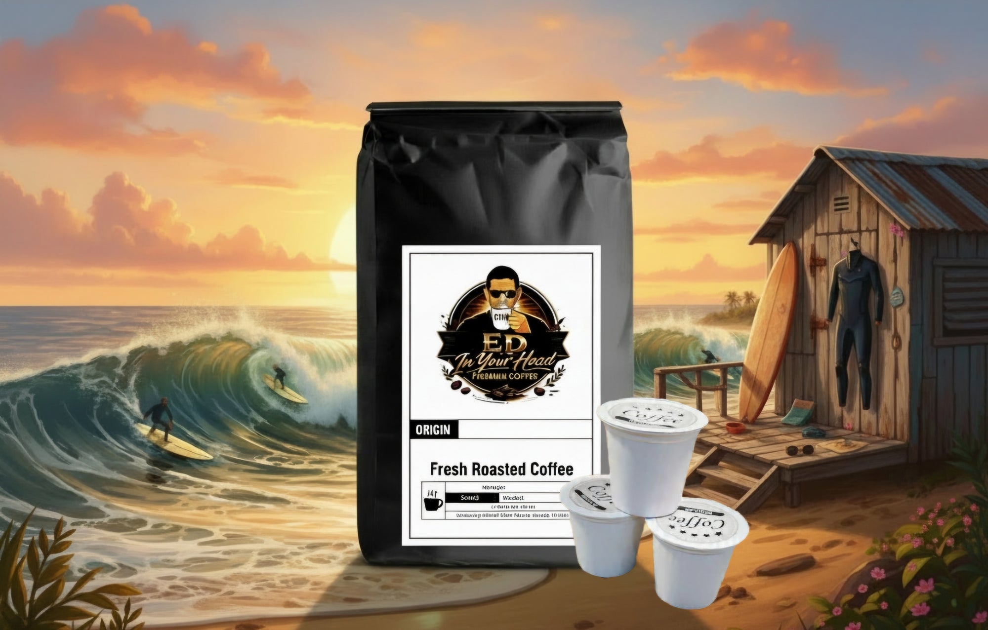 Bali Coffee Pods( Med-Dark)